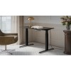 Desk with electric height adjustment MOON 121x67x72-120 black/san sebastian