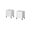 Cama Bedside table NOVA 44x40x52 white matt