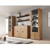 Cama set of two shelves 125cm SOHO lefkas oak/black