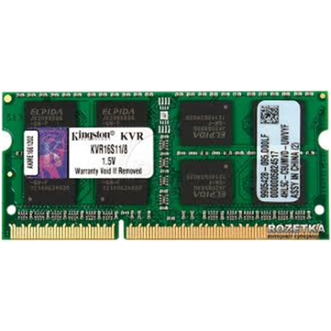 Kingston | 8 GB | DDR3 | 1600 MHz | Notebook | Registered No | ECC No