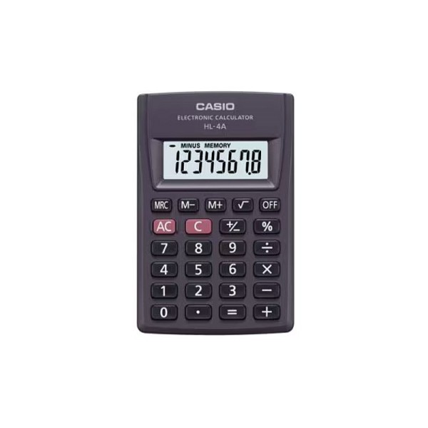 CASIO HL-4A-B 8-digit pocket calculator 56x87mm ...