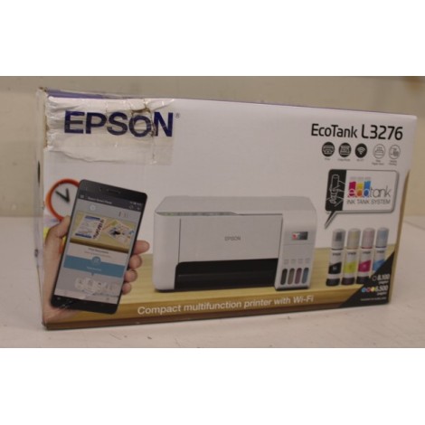 SALE OUT. Epson EcoTank L3276 3-in-1 colour, Print, Scan, Copy | Epson Multifunctional Printer | EcoTank L3276 | Inkjet | Colour | 3-in-1 | A4 | Wi-Fi | White | DAMAGED PACKAGING