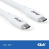 CABLE USB-C TO USB-C 2M/M/M WHITE CAC-3001 CLUB3D