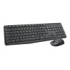 Logitech MK235 keyboard Mouse included USB QWERTY US International Grey