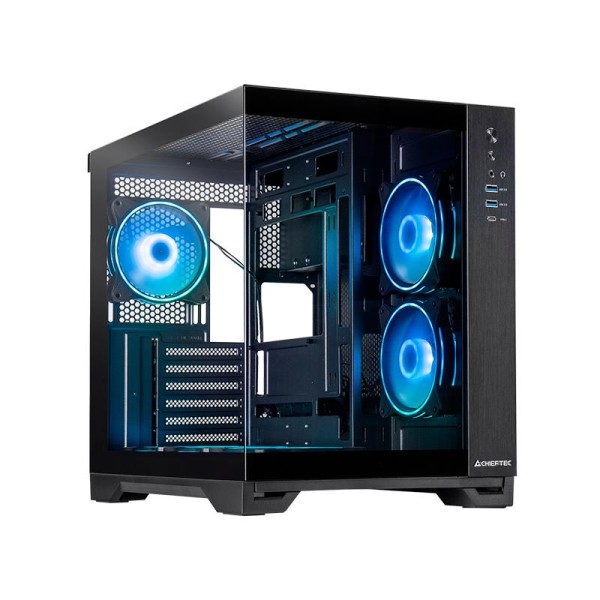 Case|CHIEFTEC|VISIO GM-30B-TG-OP|MidiTower|Case product features Transparent panel|Not ...