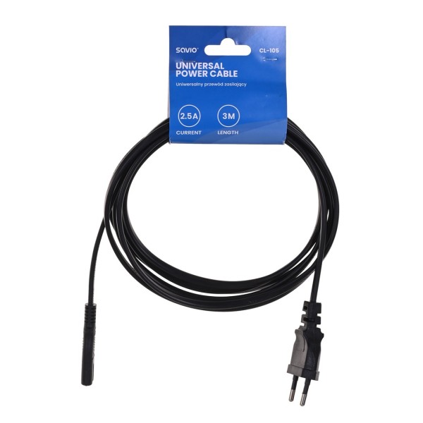 SAVIO Power cable 2pin (M) 3m ...