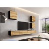 Cama square cabinet VIGO 50/50/30 black/wotan oak