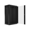 Lanberg WF01-6422-10B rack cabinet 22U Wall mounted rack Black