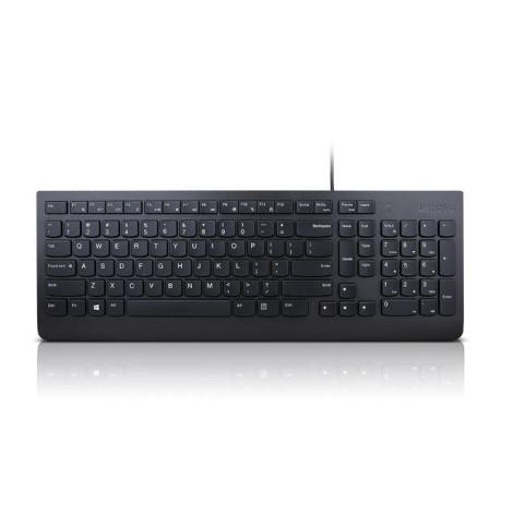 Lenovo | Essential | Essential Wired Keyboard - US Euro | Standard | Wired | US | 1.8 m | Black | Wired | 570 g