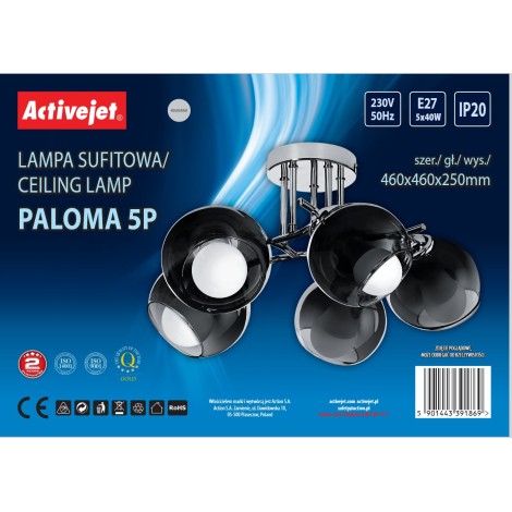 Lampa wisząca Activejet AJE-PALOMA 5P E27 5x40W