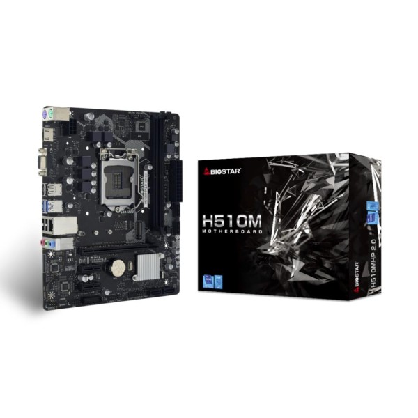 Mainboard|BIOSTAR|Intel H510|LGA1200|MicroATX|Memory DDR4|Memory slots 2|2xPCI-Express 3.0 ...