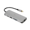 iBox IUH3RJ4K notebook dock/port replicator USB 3.2 Gen 1 (3.1 Gen 1) Type-C Power Delivery 100W Silver