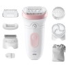Braun | Epilator | Silk-épil Series 7 7-060 | Operating time (max) 40 min | Number of power levels 1 | Wet & Dry | White/Pink