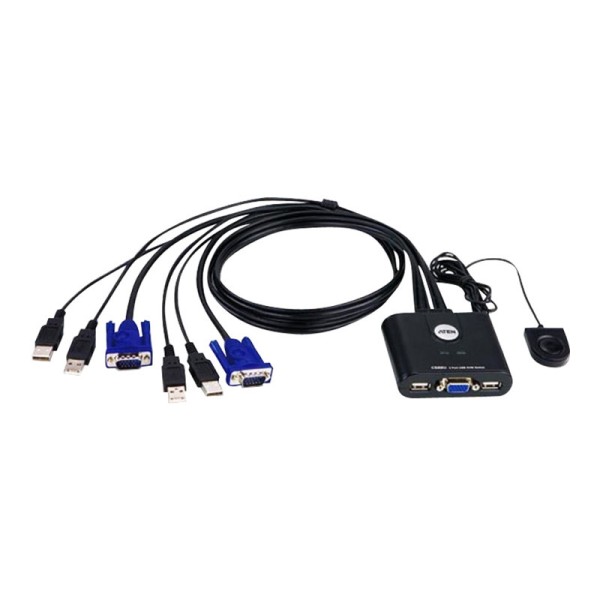 Aten 2-Port USB VGA Cable KVM ...