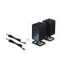Sharp HT-SPR52021(BK) Q Soundbar 2.0.2 Wireless Rear Surround Speakers, Black | Sharp