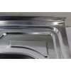 SALE OUT. Sink TREDI, top-mounted, stainless steel, with siphon set, right, 80 x 60 cm | Sourcing DENTED, SCRATCHED, MISSING SEAL RUBBER