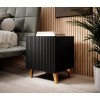 PAFOS bedside table 2 pcs. 45x40x51 cm matte black