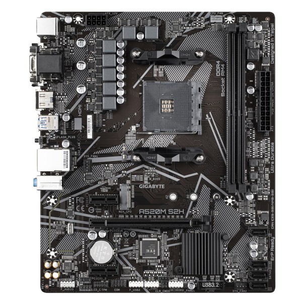 GIGABYTE A520M S2H Motherboard - Supports ...