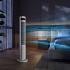 Duux Fan | Elevate | Tower Fan | White | Diameter 29 cm | Number of speeds 12 | Oscillation | 4-40 W
