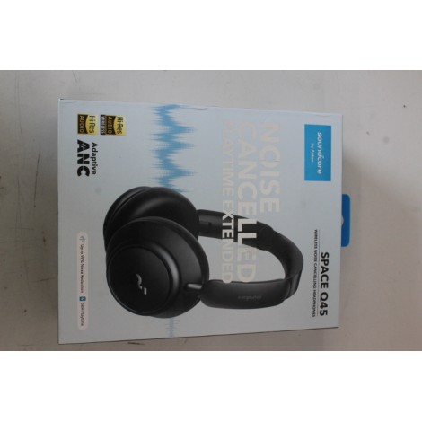 SALE OUT. Anker Soundcore Space Q45 Over-ear Headphones, Black | Anker Soundcore Headphones | Space Q45 | Bluetooth | Over-ear | Microphone | USED, DIRTY | Wireless | Black