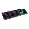 MSI | GK50 Elite | Gaming keyboard | Wired | RGB LED light | US | Black/Silver