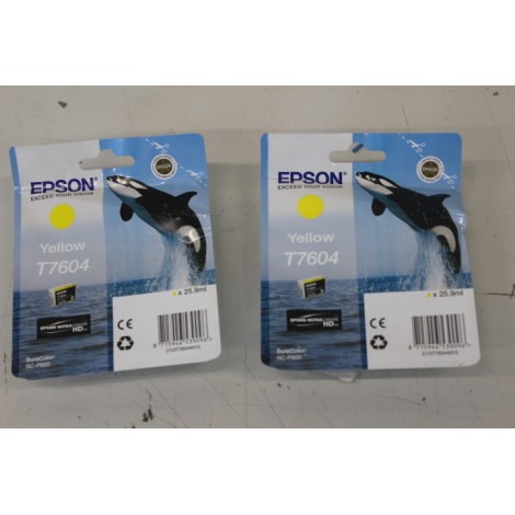 SALE OUT.   | Epson T7604 | Ink Cartridge | Yellow | DAMAGED PACKAGING