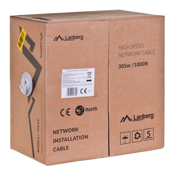 Lanberg LCU6-12CU-0305-S networking cable 305 m ...