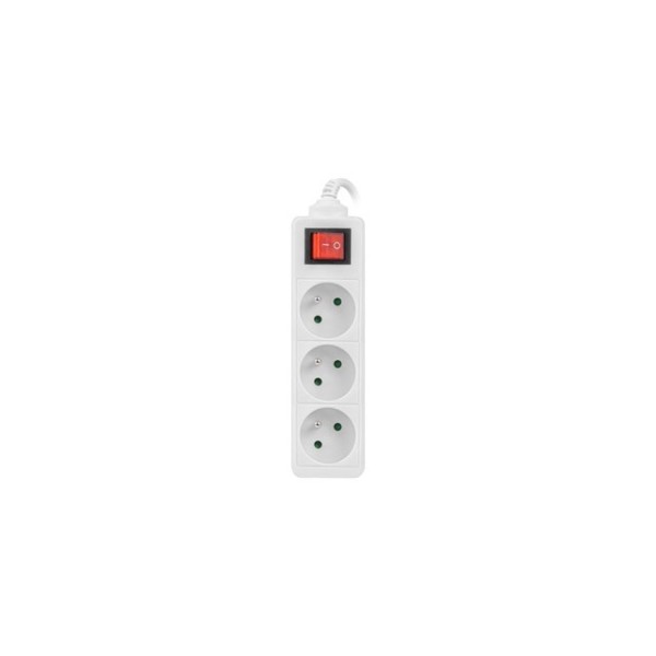 LANBERG POWER STRIP 3M WHITE, 3X ...