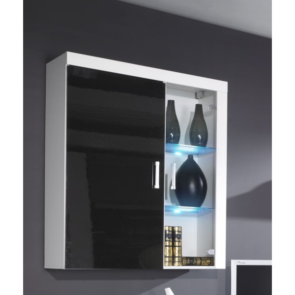 Cama hanging display cabinet SAMBA white/black ...