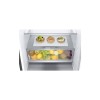 LG | Refrigerator | GBB72PZDMN | Energy efficiency class E | Free standing | Combi | Height 203 cm | No Frost system | Fridge net capacity 277 L | Freezer net capacity 107 L | Display | 36 dB | Silver