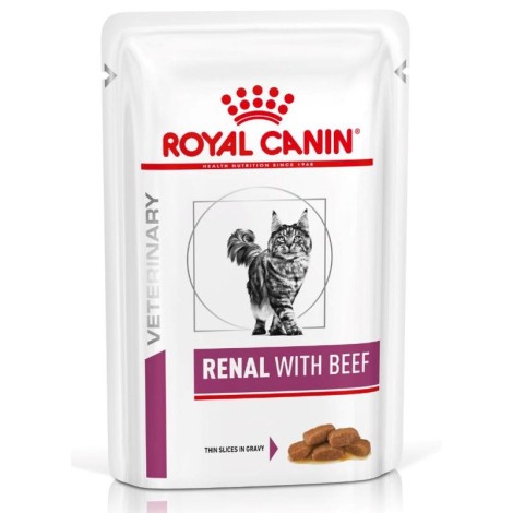 ROYAL CANIN Vet Renal Feline with Beef Wet cat food Chunks in sauce Chicken, Pork, Beef 12x85 g