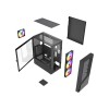 Gembird CCC-FC-4300 Gaming ATX Computer Case Fornax 4300, ARBG backlight, black