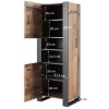 WOOD bookcase 65x40x170,5 oak wotan + anthracite