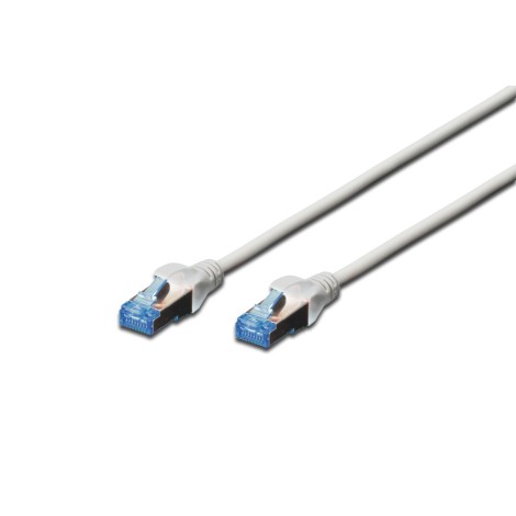 CAT 5e F-UTP | Patch cord | PVC AWG 26/7 | Grey | 3 m | Modular RJ45 (8/8) plug