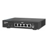 QNAP | 5 port 2.5Gbps Auto Negotiation (2.5G/1G/100M) | QSW-1105-5T | Unmanaged | Desktop | Gigabit Ethernet (copper) ports quantity 5