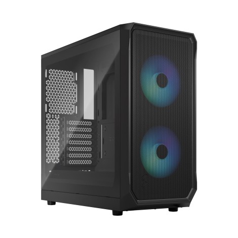 Fractal Design | Focus 2 | Side window | RGB Black TG Clear Tint | Midi Tower | Power supply included No | ATX