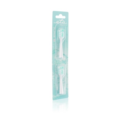 ETA | Toothbrush replacement  for ETA0709 | Heads | For adults | Number of brush heads included 2 | Number of teeth brushing modes Does not apply | White