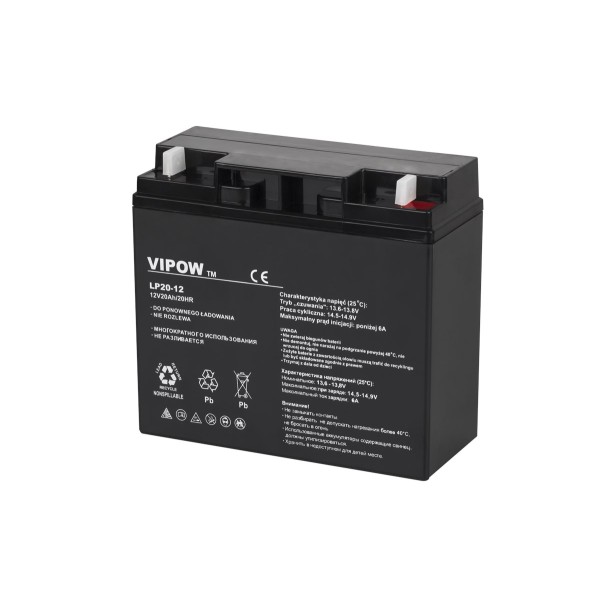 VIPOW Gel Battery 12V 20Ah