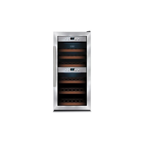 Caso | Wine cooler | WineComfort 24 | Energy efficiency class G | Free standing | Bottles capacity 24 | Cooling type Compressor technology | Stainless steel/Black