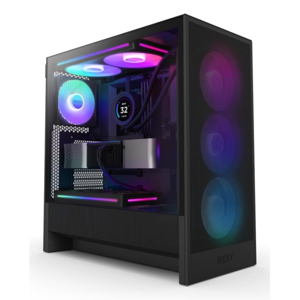 Case|NZXT|H5 FLOW RGB 2024|MidiTower|Case product features ...