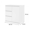 Topeshop 1D3S BIEL KPL chest of drawers