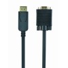 Gembird CCP-DPM-VGAM-6 video cable adapter 1.8 m VGA (D-Sub) DisplayPort Black
