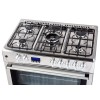 Gas-electric Cooker Ravanson KWGE-K90 Cheff Modern (silver)