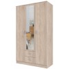 Topeshop ROMANA 120 SON L bedroom wardrobe/closet 6 shelves 3 door(s) Oak