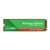 SSD|WESTERN DIGITAL|Green|500GB|M.2|PCIe Gen4|NVMe|Write speed 4100 MBytes/sec|Read speed 5000 MBytes/sec|2.3mm|TBW 100 TB|WDS500G4G0E