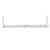 Maclean under-desk cable organizer, max. load 5kg, max. 728mm, white, MC-103 W