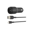 Belkin | Dual USB-A Car Charger 24W + USB-A to Lightning Cable | BOOST CHARGE