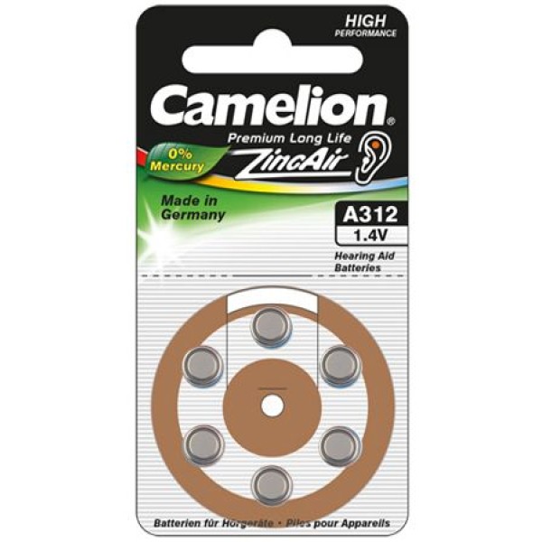 Camelion | A312/DA312/ZL312 | Zinc air ...