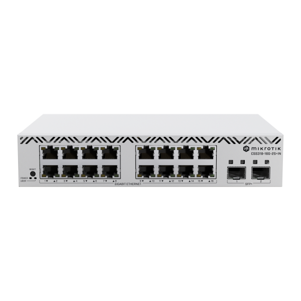 NET SWITCH 24PORT 1000M 2SFP+/CSS318-16G-2S+IN MIKROTIK