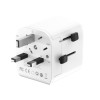 Gembird TPA-EU2A12-01-W EU to Universal travel power adapter, 12W, white | Gembird